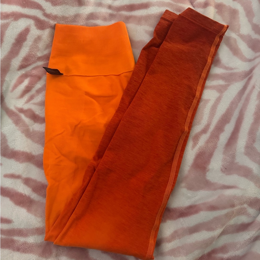 Alphalete Ombré Orange Leggings